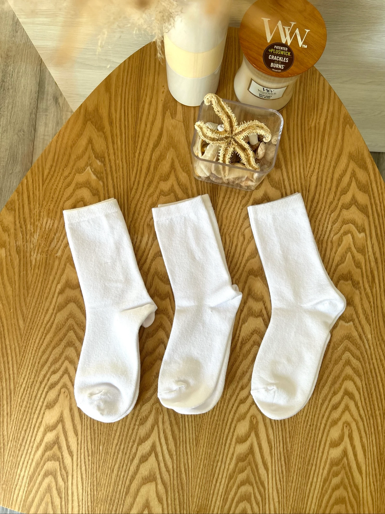 Lot de 3 paires de chaussettes mi-hautes blanches Pointure 35-38  – photo 3